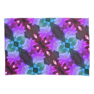 Funda De Cojín Flor De Lavanda Clematis Enclavada En Trellis