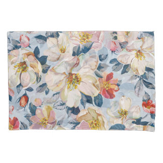 Funda De Cojín Flor de manzana, patrón de elegancia.
