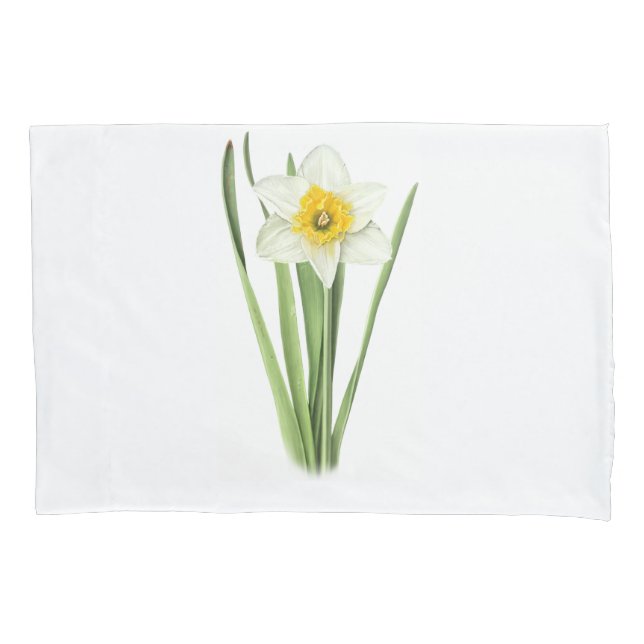 Funda De Cojín Flor de Narciso (Anverso-izquierdo)