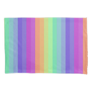 Funda De Cojín Flor de raya de arcoiris para el Pastel Brillante