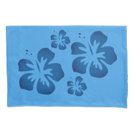 Funda De Cojín Flor Hawaiana Azul