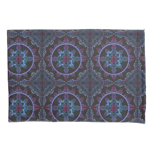 Funda De Cojín Flor nocturna de Mandala (Anverso)