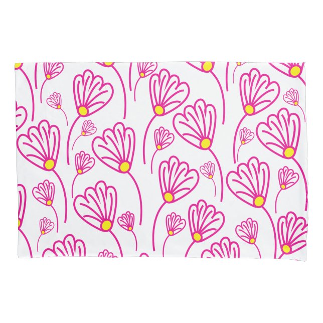 Funda De Cojín Flor rosa (Anverso)