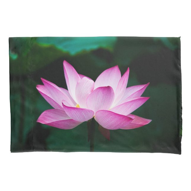 Funda De Cojín Flor rosa Lotus (Anverso)