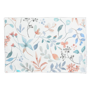 Funda De Cojín Flor silvestre acuarela