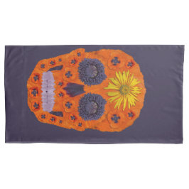 Funda De Cojín Flor Skull 1