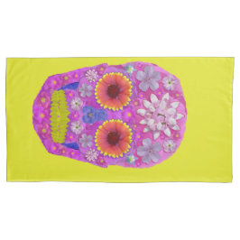 Funda De Cojín Flor Skull 2