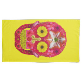 Funda De Cojín Flor Skull 6