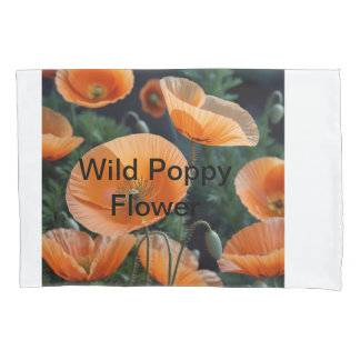 Funda De Cojín Flor vibrante de adormidera roja