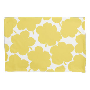 Funda De Cojín Floraciones audaces Monocromo vibrante amarillo