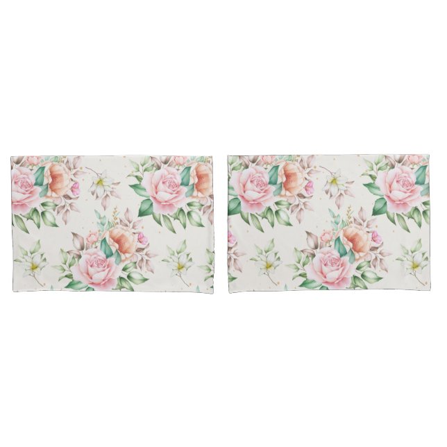 Funda De Cojín Floral (Anverso - Set)