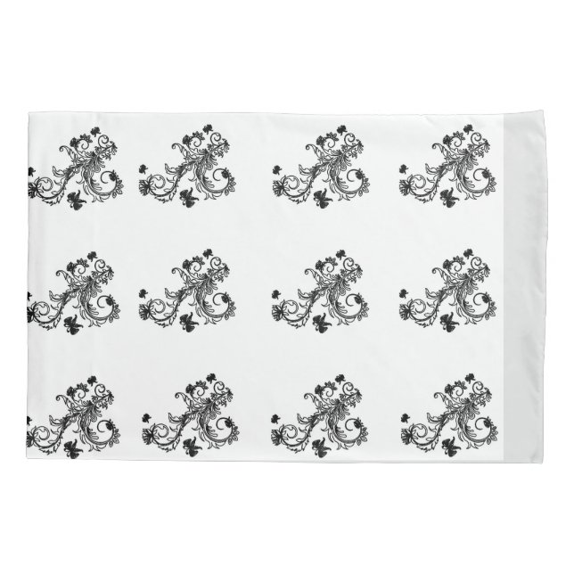 Funda De Cojín Floral (Reverso)