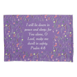 Funda De Cojín FLORAL Mauve Lilac Paz Seguridad del sueño | Crist