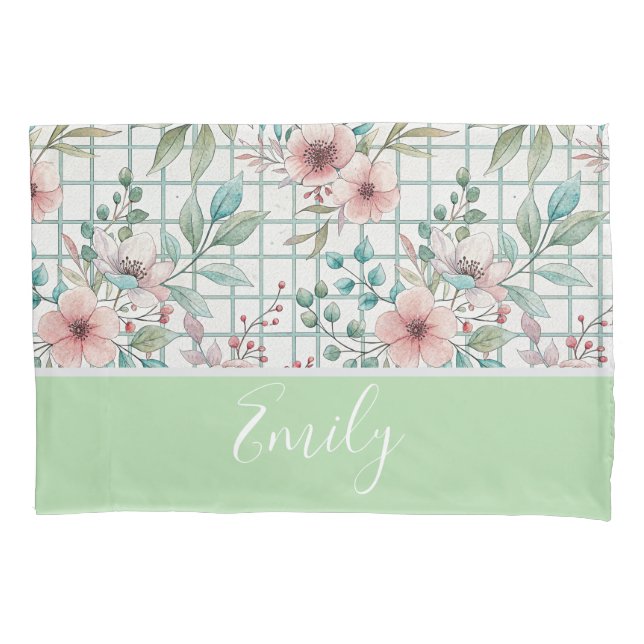 Funda De Cojín Floral personalizada (Anverso)