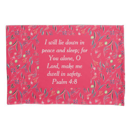 Funda De Cojín FLORAL Raspberry | Seguridad del sueño de paz | Cr