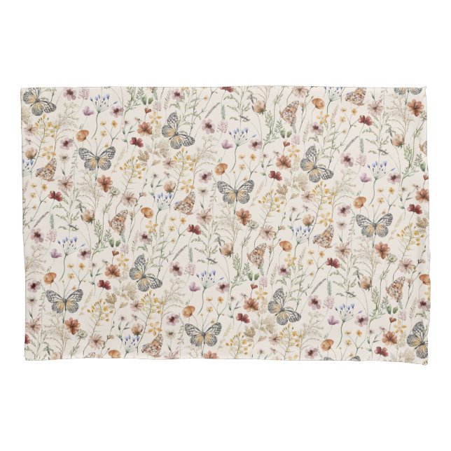 Funda De Cojín Floral Rústico (Anverso)