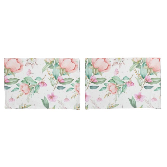 Funda De Cojín Floral suave (Anverso - Set)