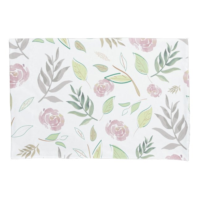 Funda De Cojín Flores acuáticas festivas (Anverso-izquierdo)