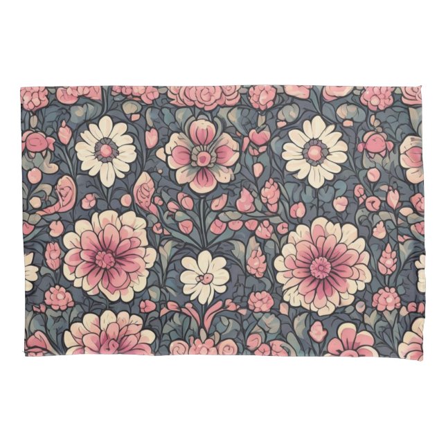 Funda De Cojín Flores alegres (Anverso)