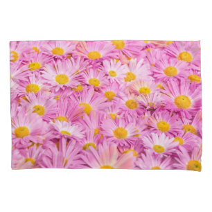 Funda De Cojín Flores Amarillas Rosadas fondo transparente