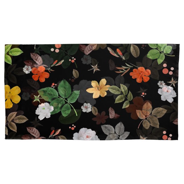 Funda De Cojín Flores amarillas y rosas blancas 8 (Anverso)