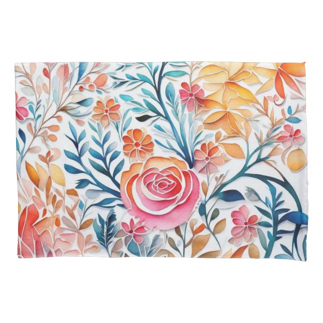 Funda De Cojín Flores cortas (Anverso)