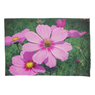 Funda De Cojín Flores Cosmos rosadas