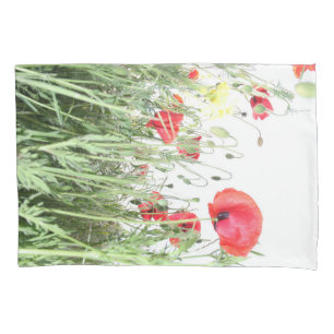 Funda De Cojín Flores de adormidera Flores de sol naturaleza flor
