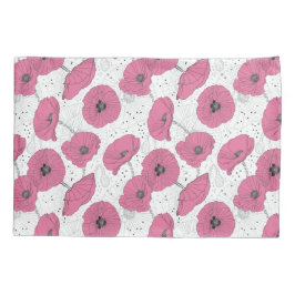 Funda De Cojín Flores de amapola Motografías de almohada