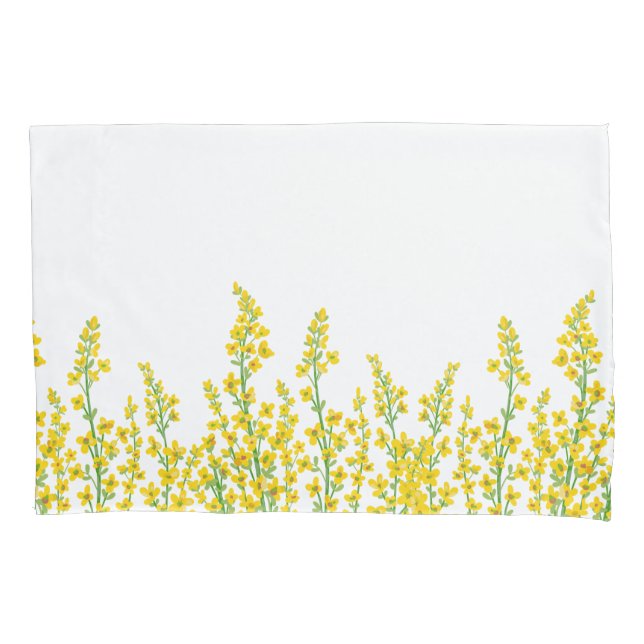 Funda De Cojín Flores de citrina amarilla moderna (Anverso)