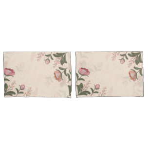 Funda De Cojín Flores de época elegantes