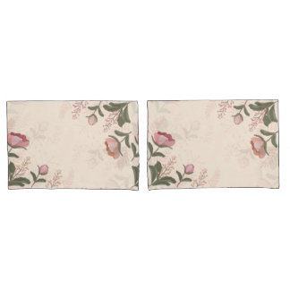 Funda De Cojín Flores de época elegantes