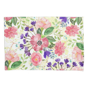 Funda De Cojín Flores de jardín acuáticas