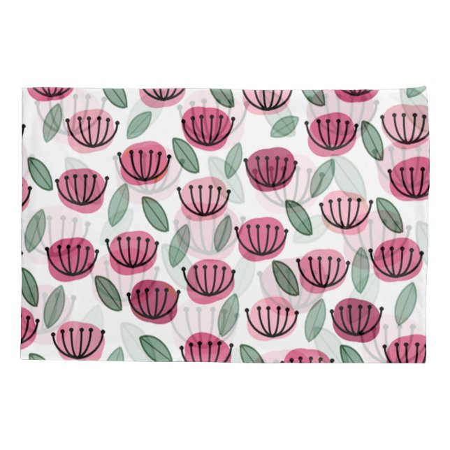 Funda De Cojín Flores de la Copa Scandi (Reverso)