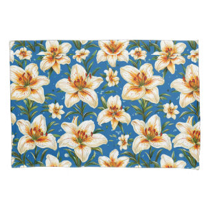 Funda De Cojín flores de lirio