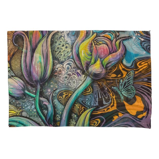 Funda De Cojín Flores de Mandala (Anverso)