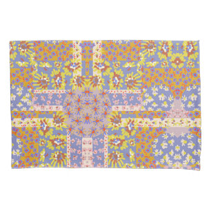 Funda De Cojín Flores de margarita modernas en Periwinkle