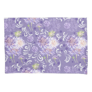 Funda De Cojín flores de pradera acuarela Patrón