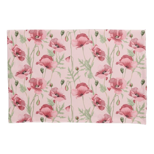 Funda De Cojín Flores de pradera imprime una casa de campo (Anverso-izquierdo)