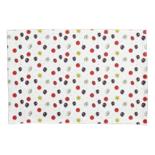 Funda De Cojín Flores de primavera en blanco