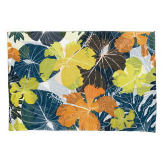 Funda De Cojín Flores de primavera: textura floral vintage