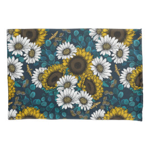 Funda De Cojín Flores de sol y marea, jardín de verano 2