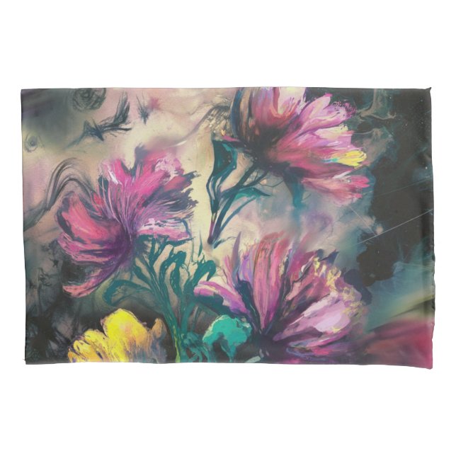 Funda De Cojín Flores florecientes (Anverso)