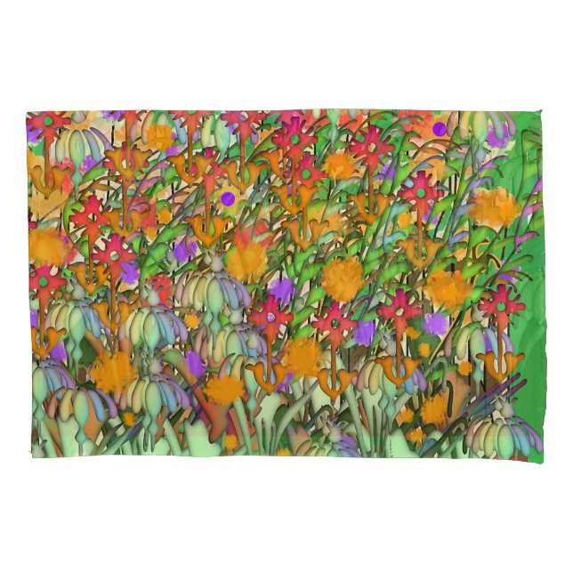 Funda De Cojín Flores Flores Flores Estándar (Anverso)