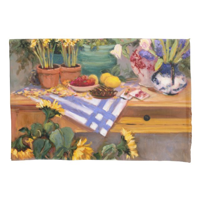 Funda De Cojín Flores frescas I (Anverso-izquierdo)