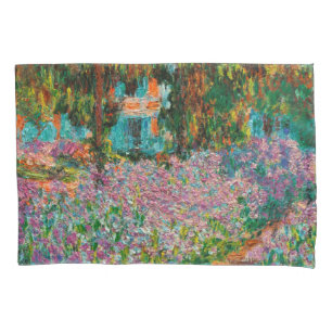 Funda De Cojín Flores Giverny del Irises Monet Garden