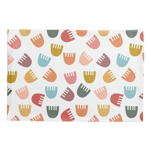 Funda De Cojín Flores mixtas de boho (Reverso)