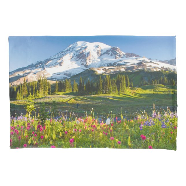 Funda De Cojín Flores | Mt. Rainier Wildflowers (Anverso)