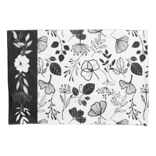 Funda De Cojín Flores negras incas