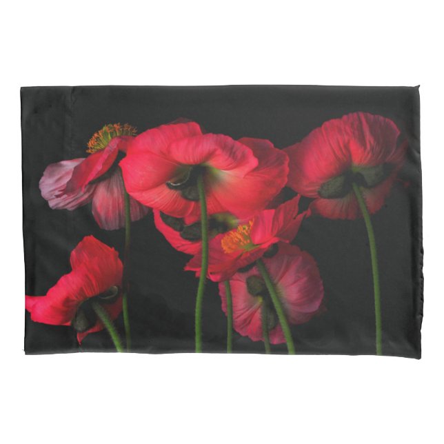 Funda De Cojín Flores | Paquetes rojos (Anverso)